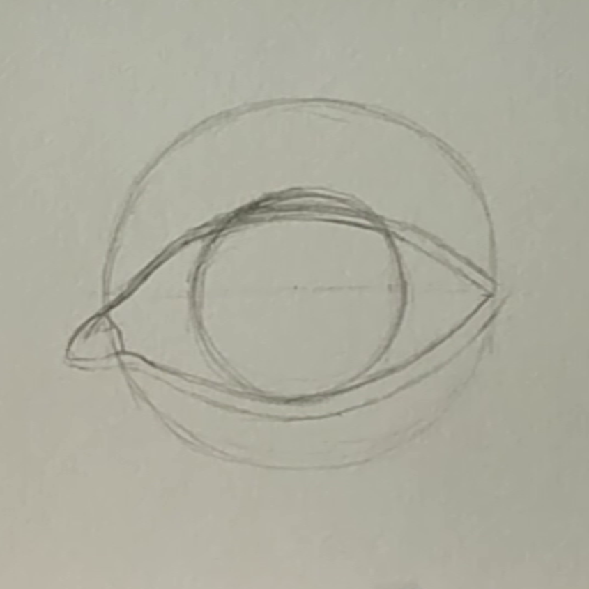 How to draw eyes (Front view) ? - LOV4ARTS | learn art