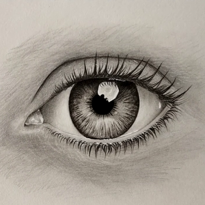 How to draw eyes (Front view) ? | LOV4ARTS | learn art