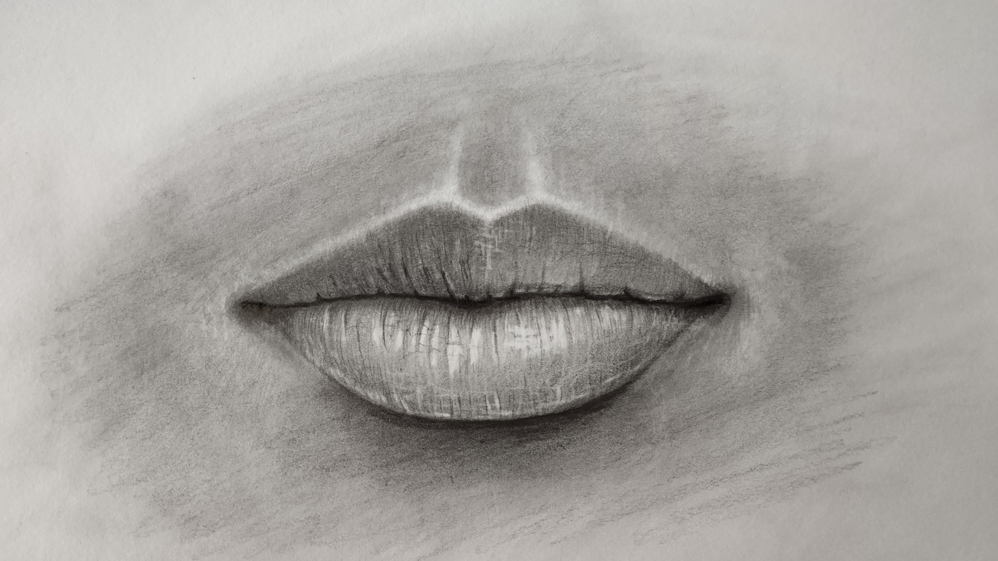 How to draw lips(Front view)? | LOV4ARTS Lip drawing